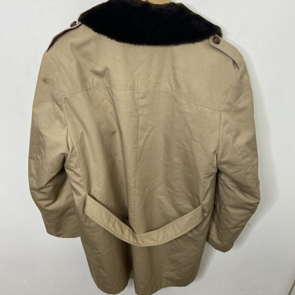 Vintage Croydon Men 46R Insulated lined Overcoat London Olefine Coat - Picture 2 of 10